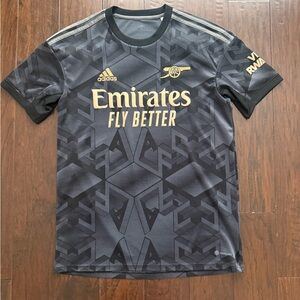 GENUINE Arsenal Adidas Away Shirt 22/23 Black H35902 Medium